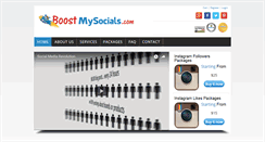 Desktop Screenshot of boostmysocials.com