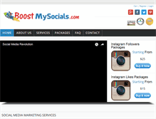 Tablet Screenshot of boostmysocials.com